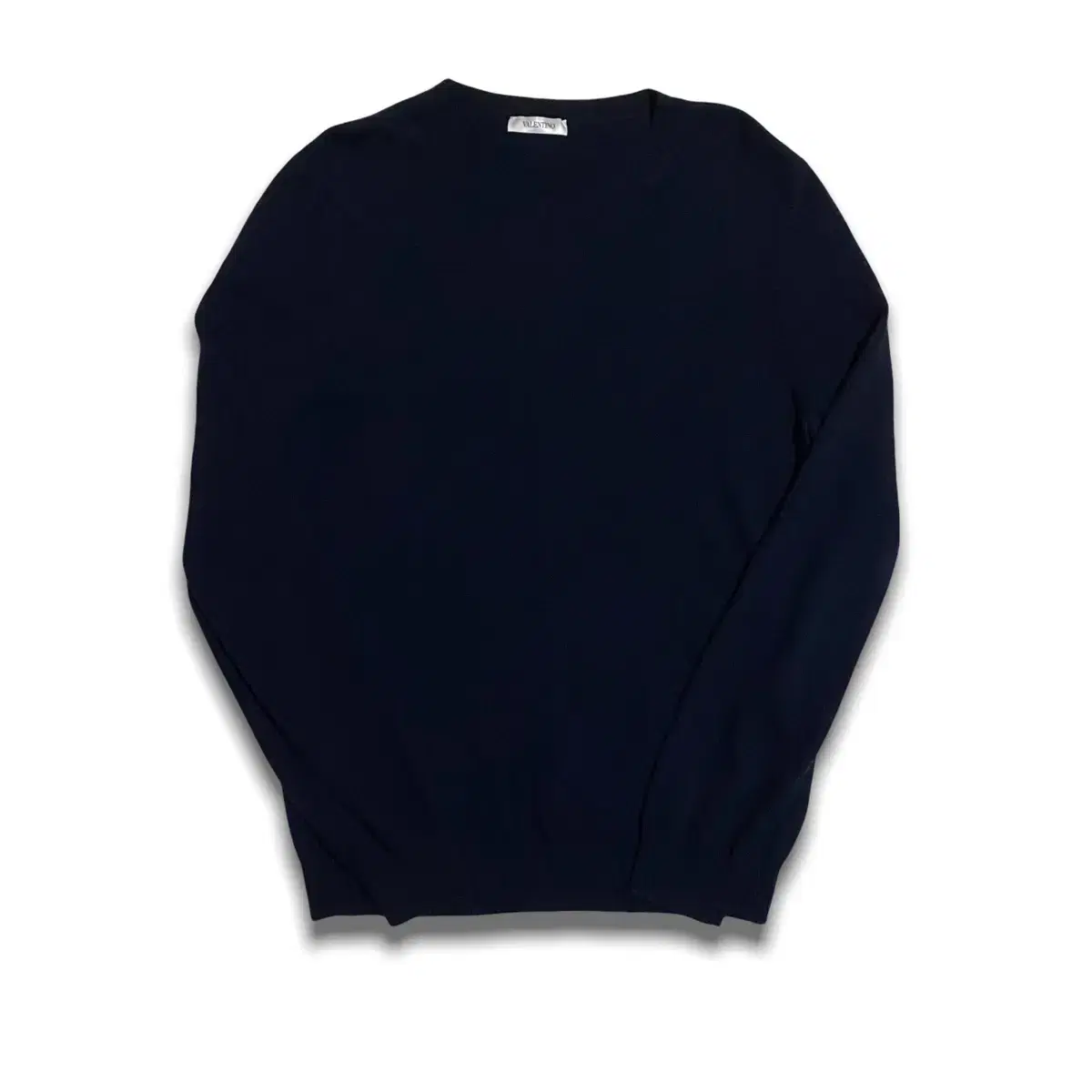 Genuine Navy Cashmere Round Neck Knit from Valentino