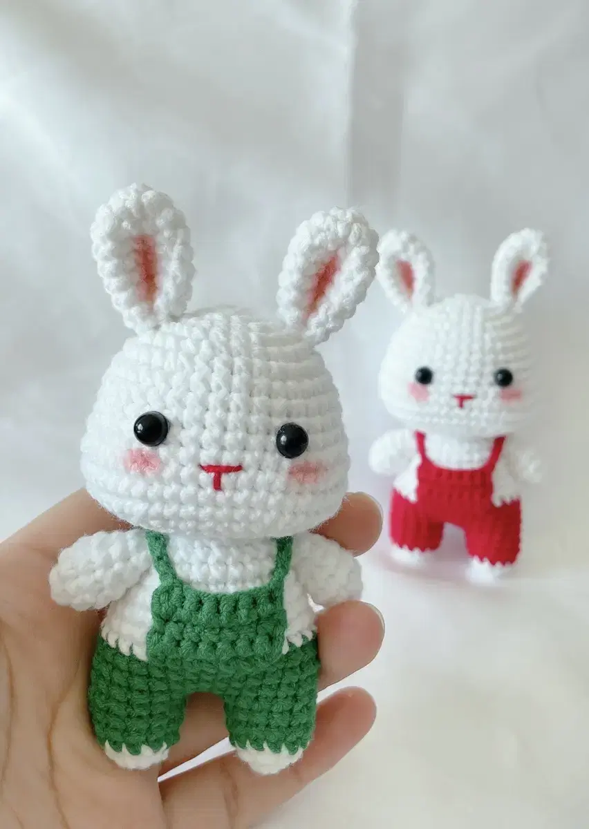 doll, hand-knitted rabbit