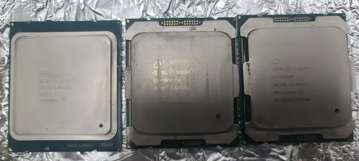 CPU 제온 E5 1650 V4,1607  i7 6800k급 x99