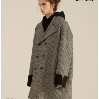 메종미네드  PRONTE DOUBLE COAT BLACK L 사이즈 판매