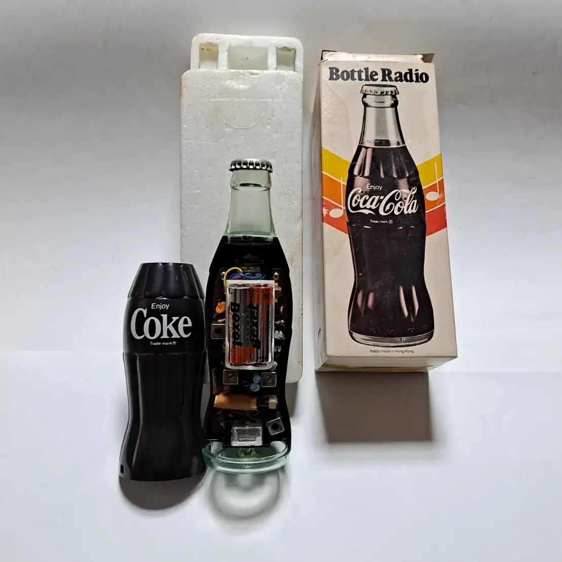 Coca Cola 빈티지라디오 1970'년대 콜렉션 코카콜라병 라디오