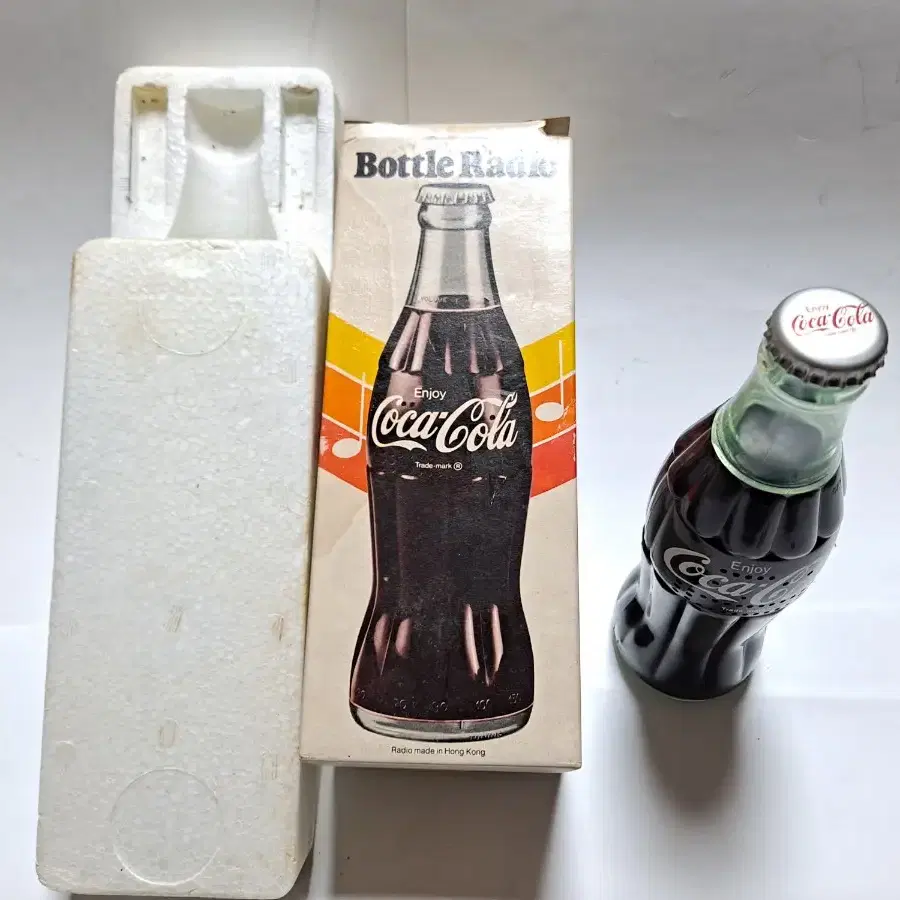 Coca Cola 빈티지라디오 1970'년대 콜렉션 코카콜라병 라디오