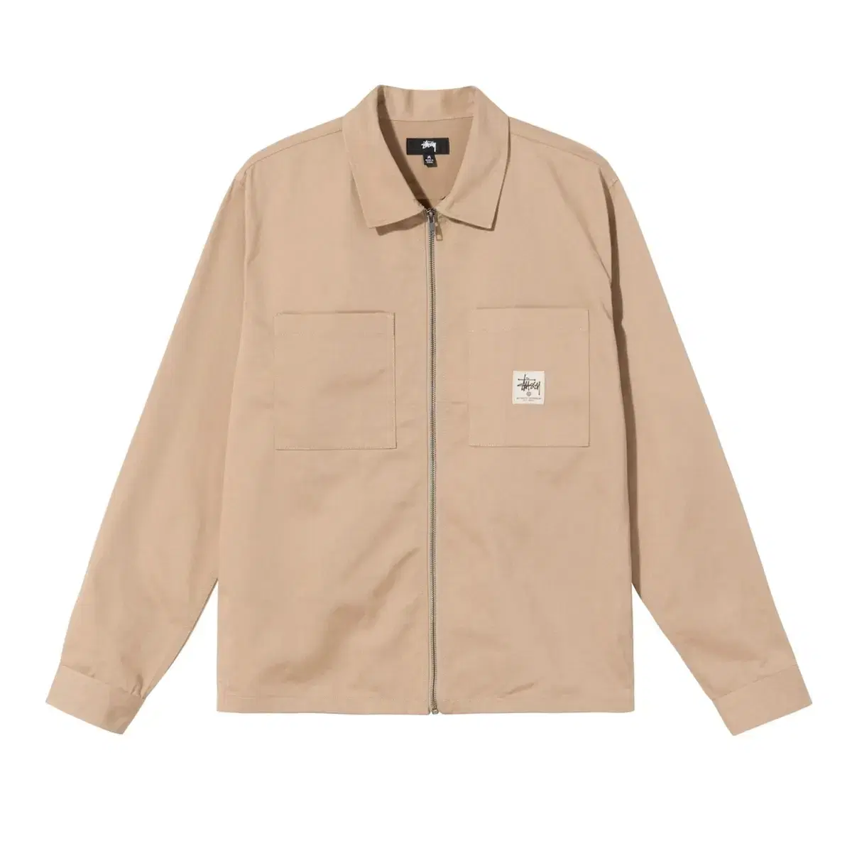 [L] Stussy Zip-Up Shirt 