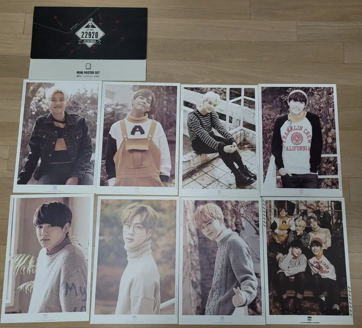 bts bangtan mer2ter2mer official goods mini poster mer2ter