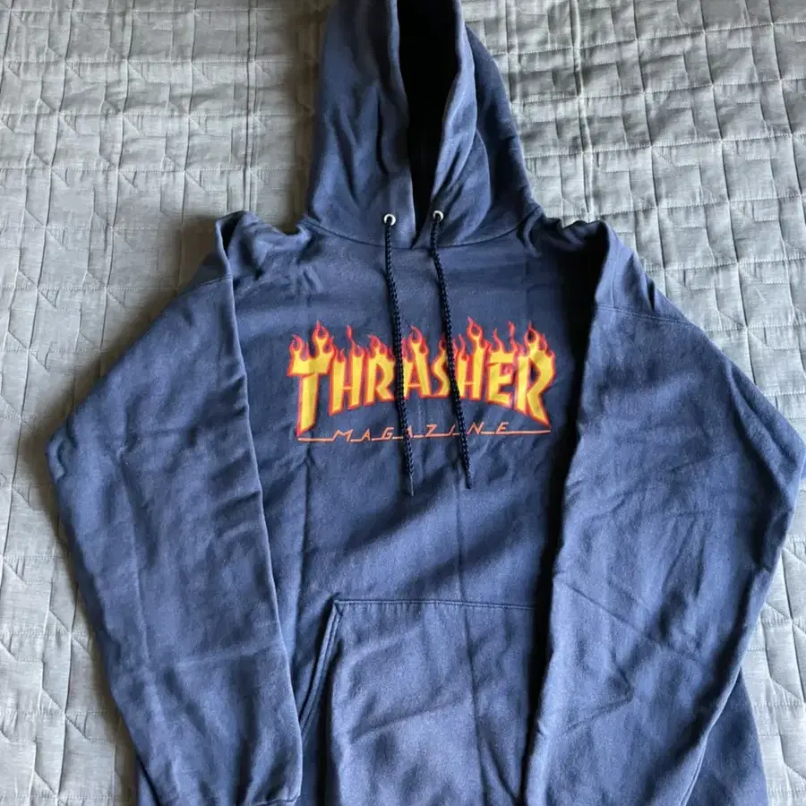 Thrasher 트레셔 불꽃 후드티 M