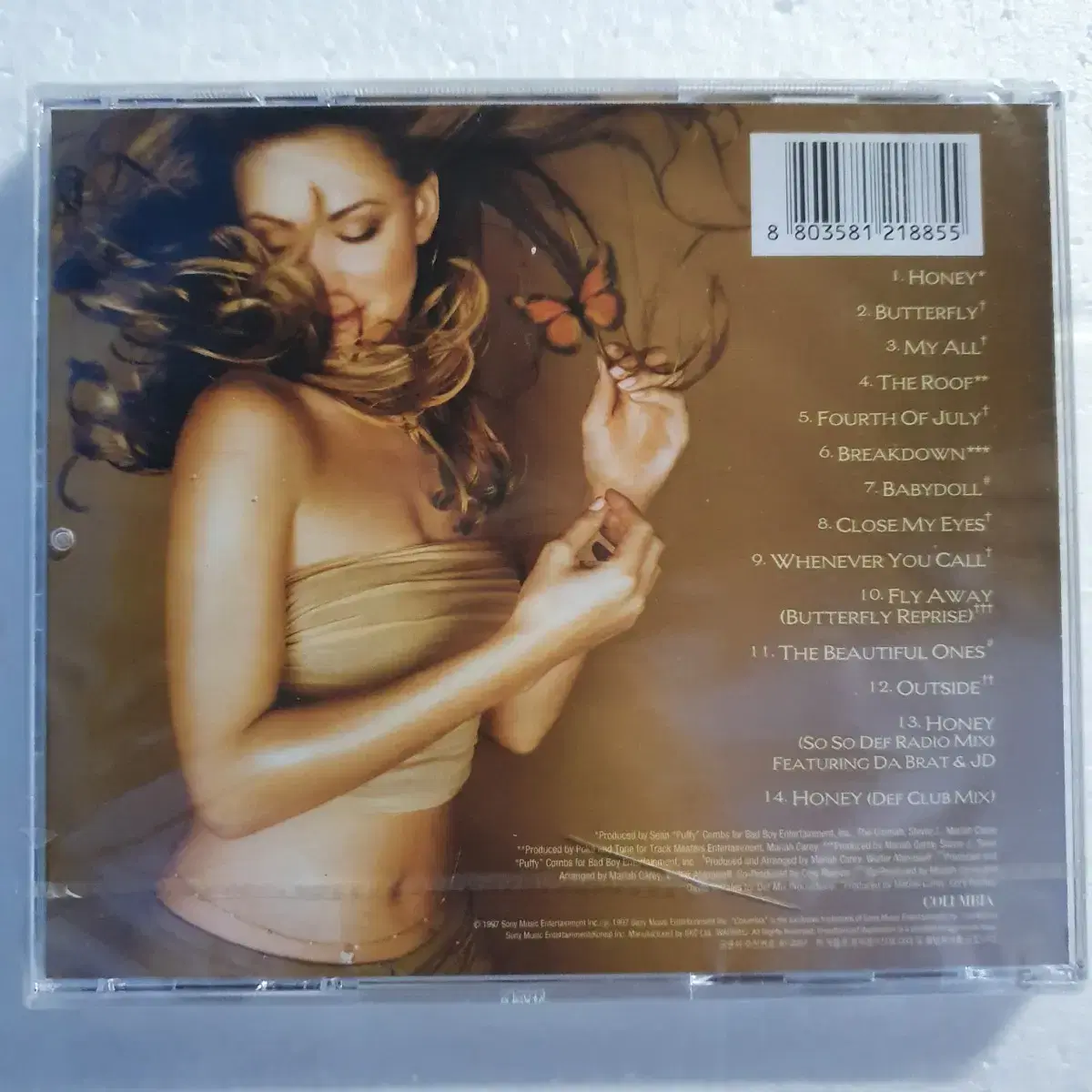 머라이어캐리 Mariah Carey  Butterfly CD 미개봉