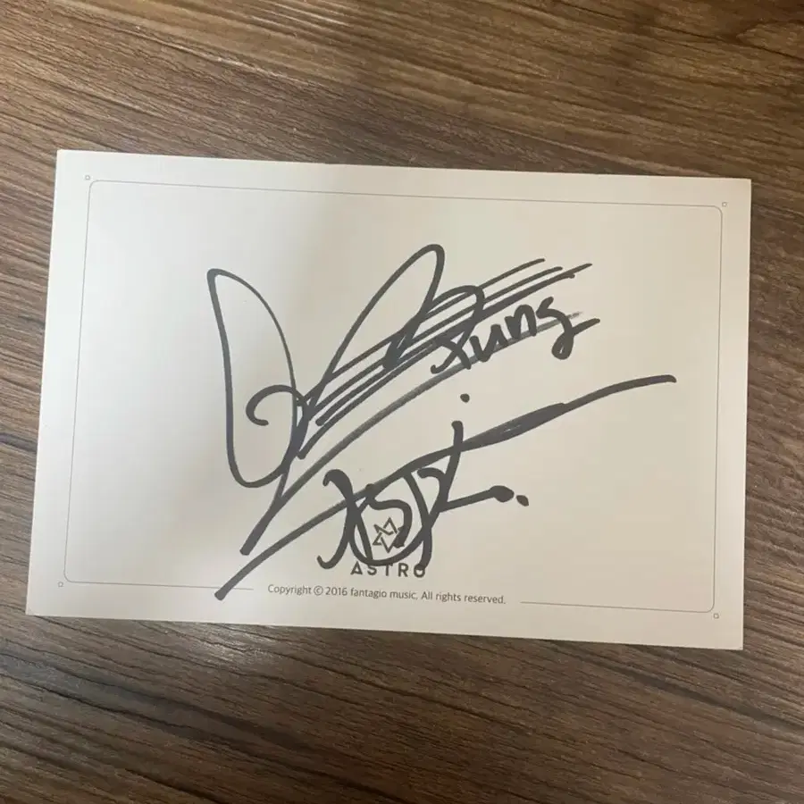 astro MJ サイン入り写真 MJ サイン入り ASTRO KCON MD MJ サイン入り