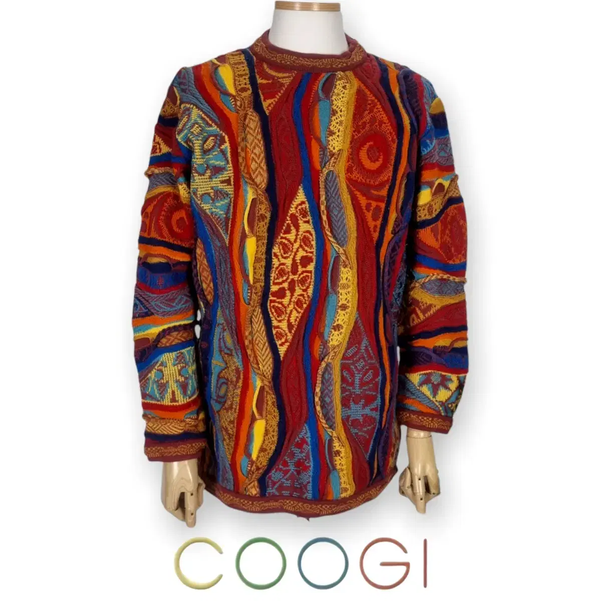 (정품) 쿠지니트 coogi 케이블니트 빈티지니트