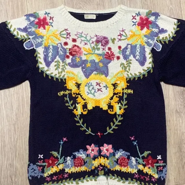  flower handmade knit 