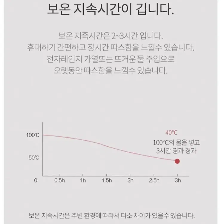 새상품 무배)샤오미 보온 물주머니 손난로 핫팩 블루