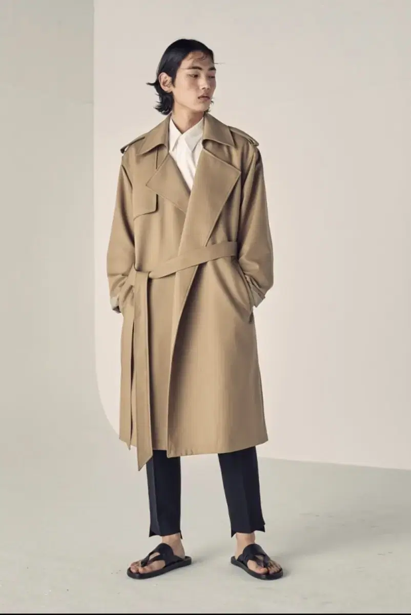 First Floor 19S/S Robe Trench Coat Mocha Beige