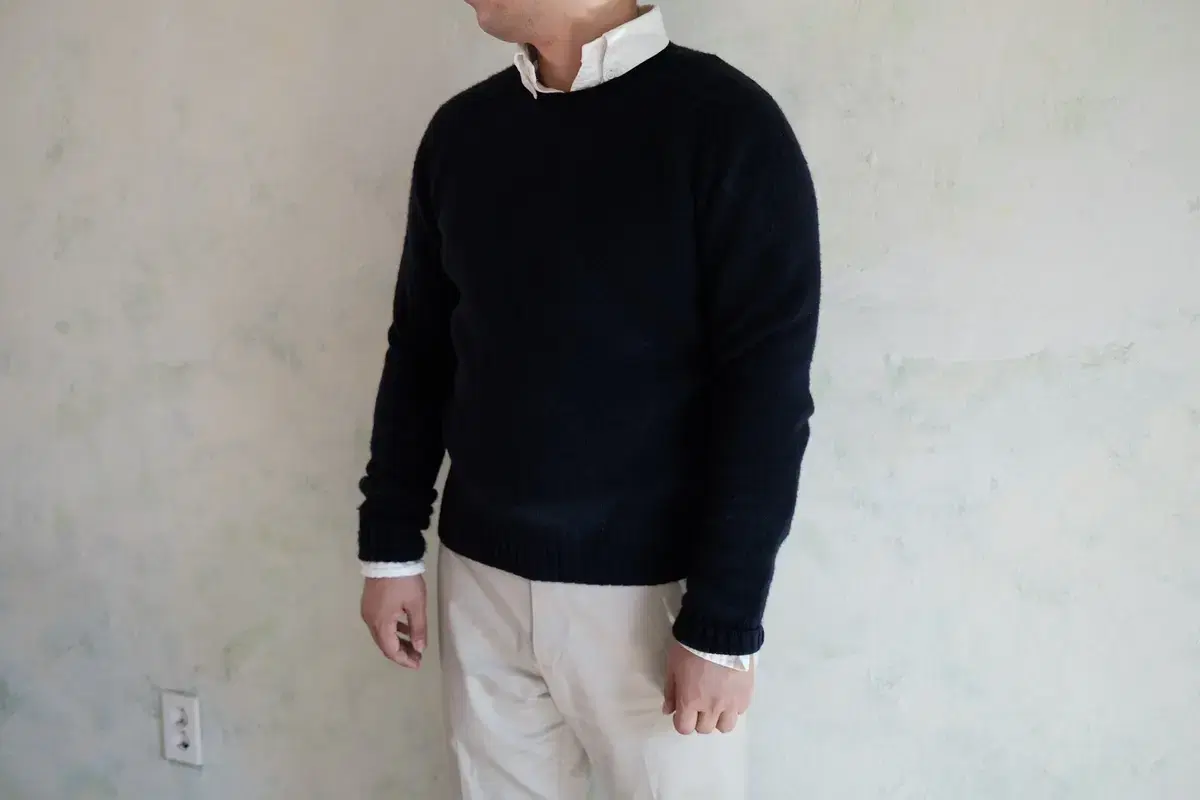 Polo Ralph Lauren/Navy Lambswool Knit Current M