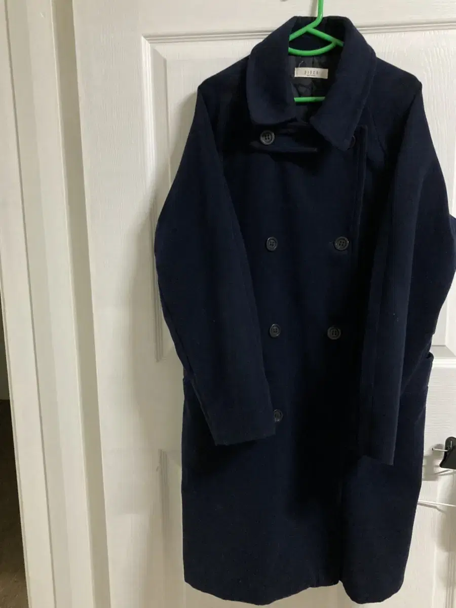 Navy blue duffle coat for winter