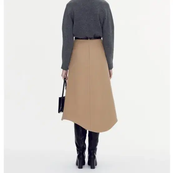 렉토 WOOL ASYMMETRIC-LINE SKIRT - XS