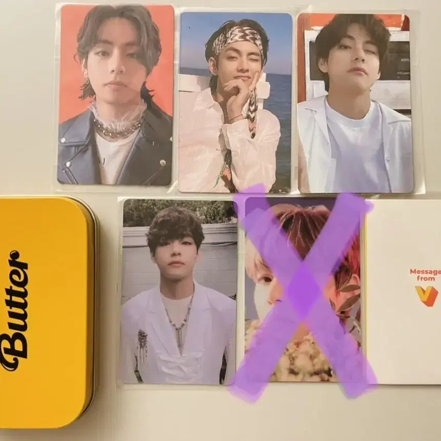 버터 태형포카 럭드 butter V taetae photocards