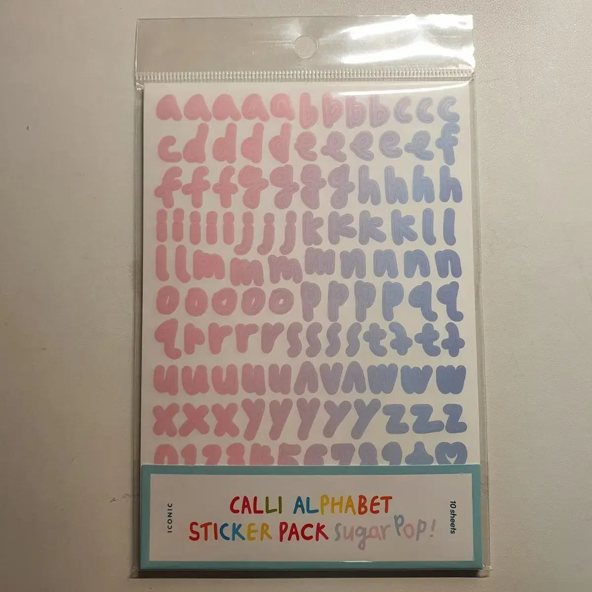 Iconic Cali Alphabet Numbers Sticker Pack - SugarPop sells.