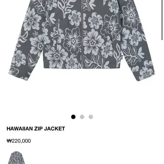 STUSSY HAWAIIAN ZIP JACKET [M]