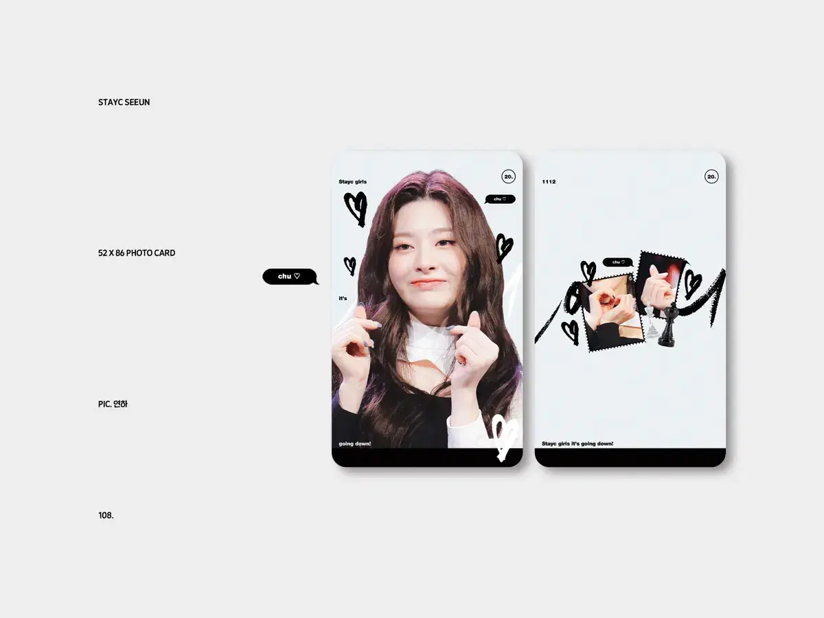 Stayc seeun chuu Sell photo cards