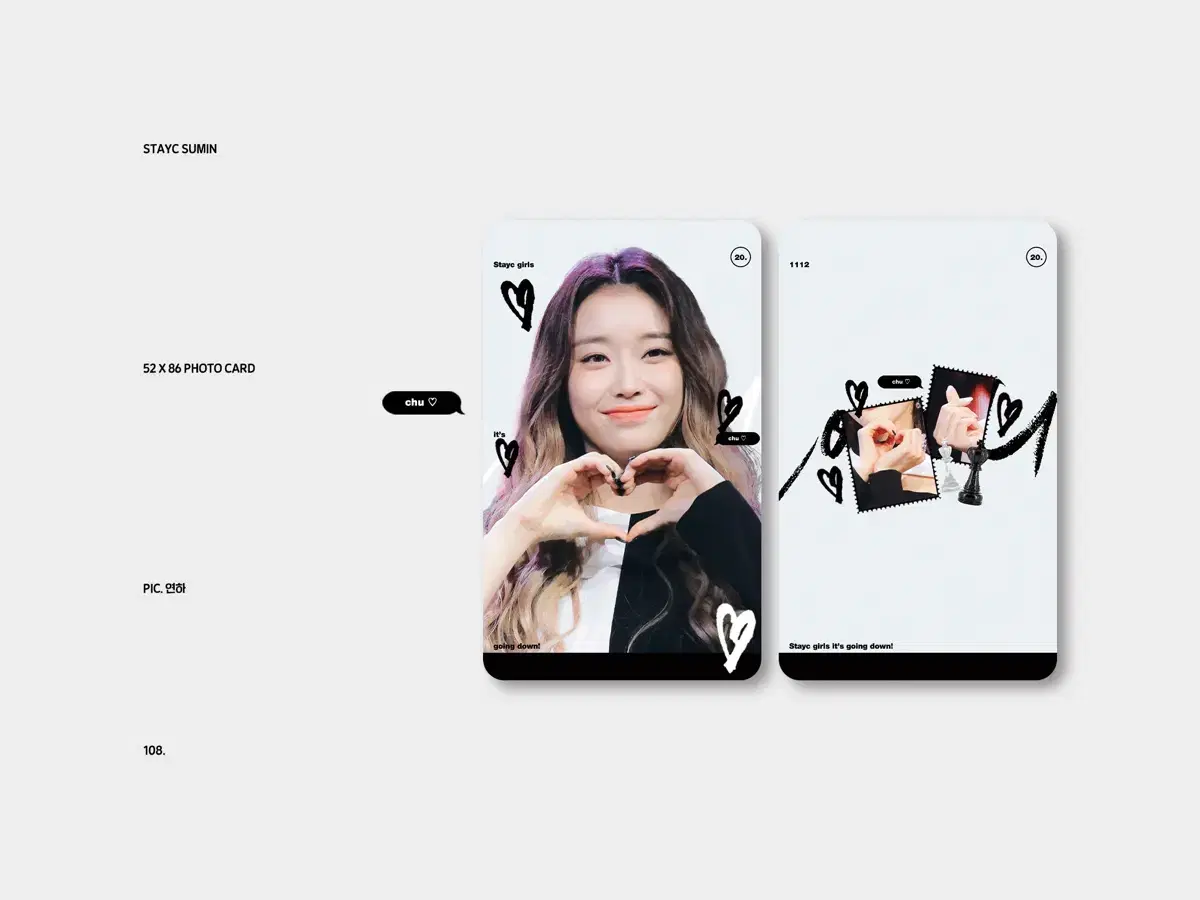 Stayc sumin chuu Sells photo cards