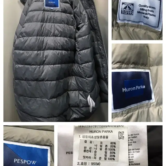 PESPOW Huron Parka 라쿤털배색 다운 패딩 울코트.롱코트