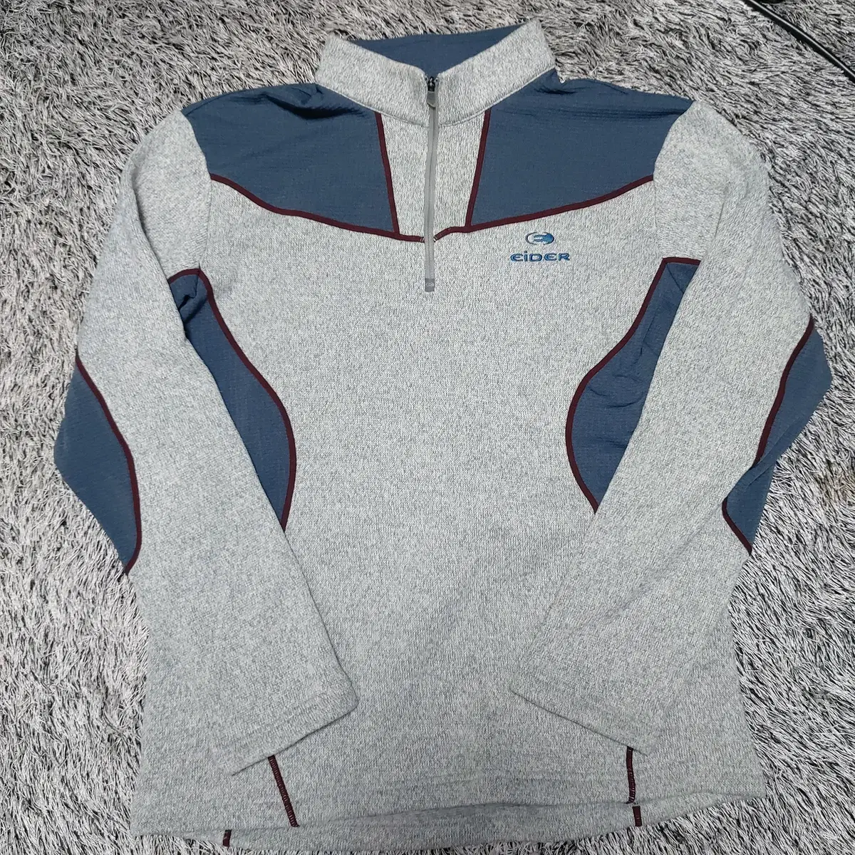 XXL/ Eider Vahn Zip-up Light Gray, Navy Pointed T-shirt