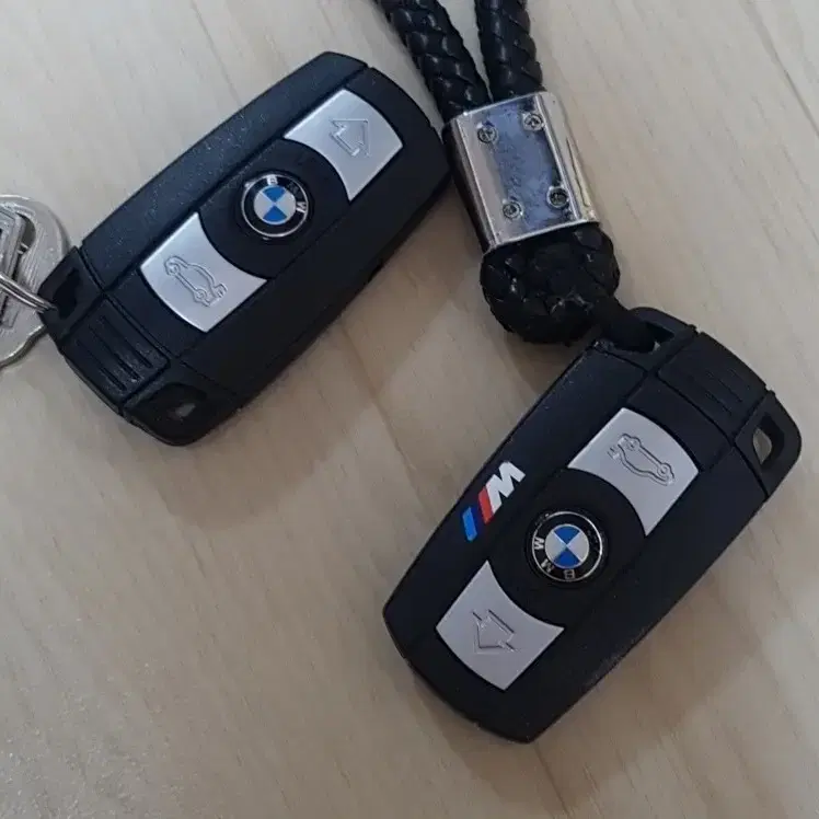 BMW 키 로고 체인지 알루미늄 스티커