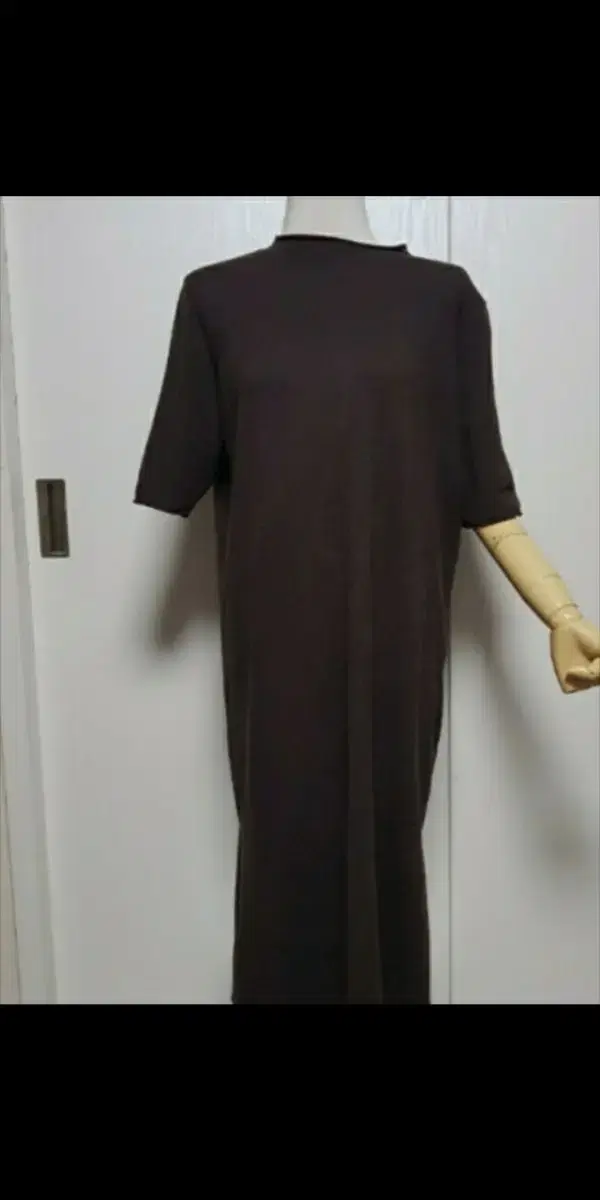 browntimelongknit onepiece