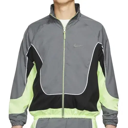 [L XL] Nike Throwback Windrunner Gray