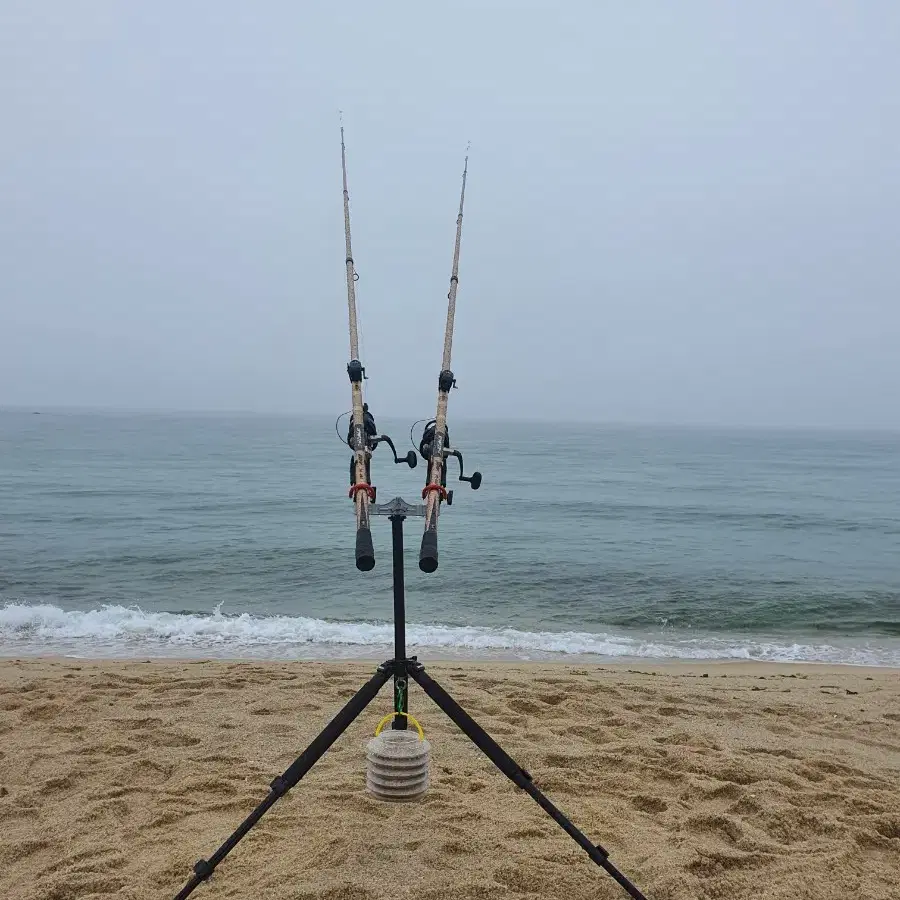 자작 쌍포 겸용 갯바위 찌낚시 거치대 판매