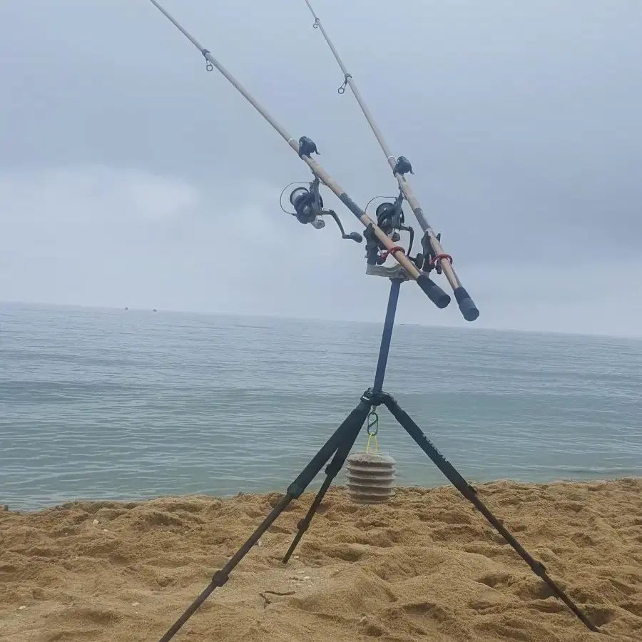 자작 쌍포 겸용 갯바위 찌낚시 거치대 판매