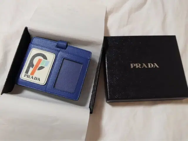 프라다 PRADA / 사피아노 ID 명찰클립 카드홀더