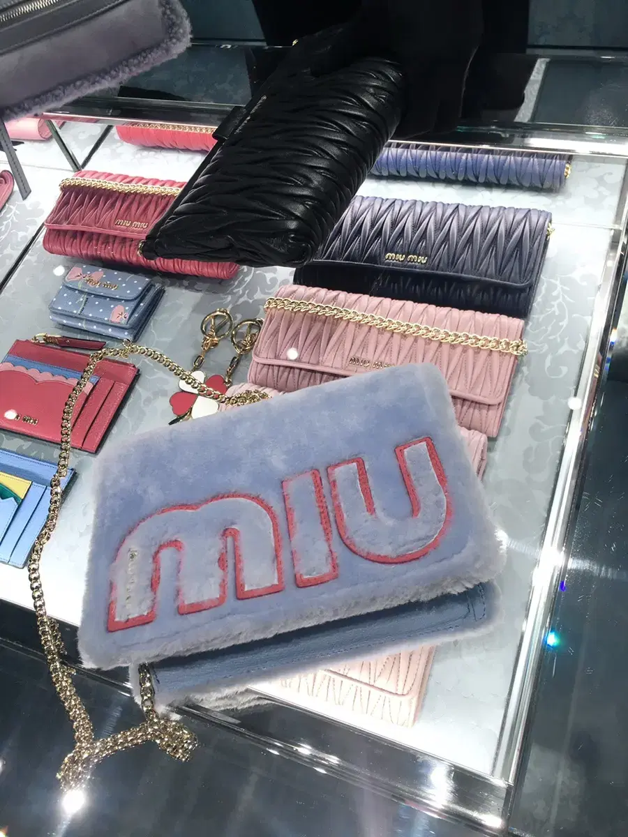 Miu Miu MIU MIU / Fleece Shearling Crossbody Bag