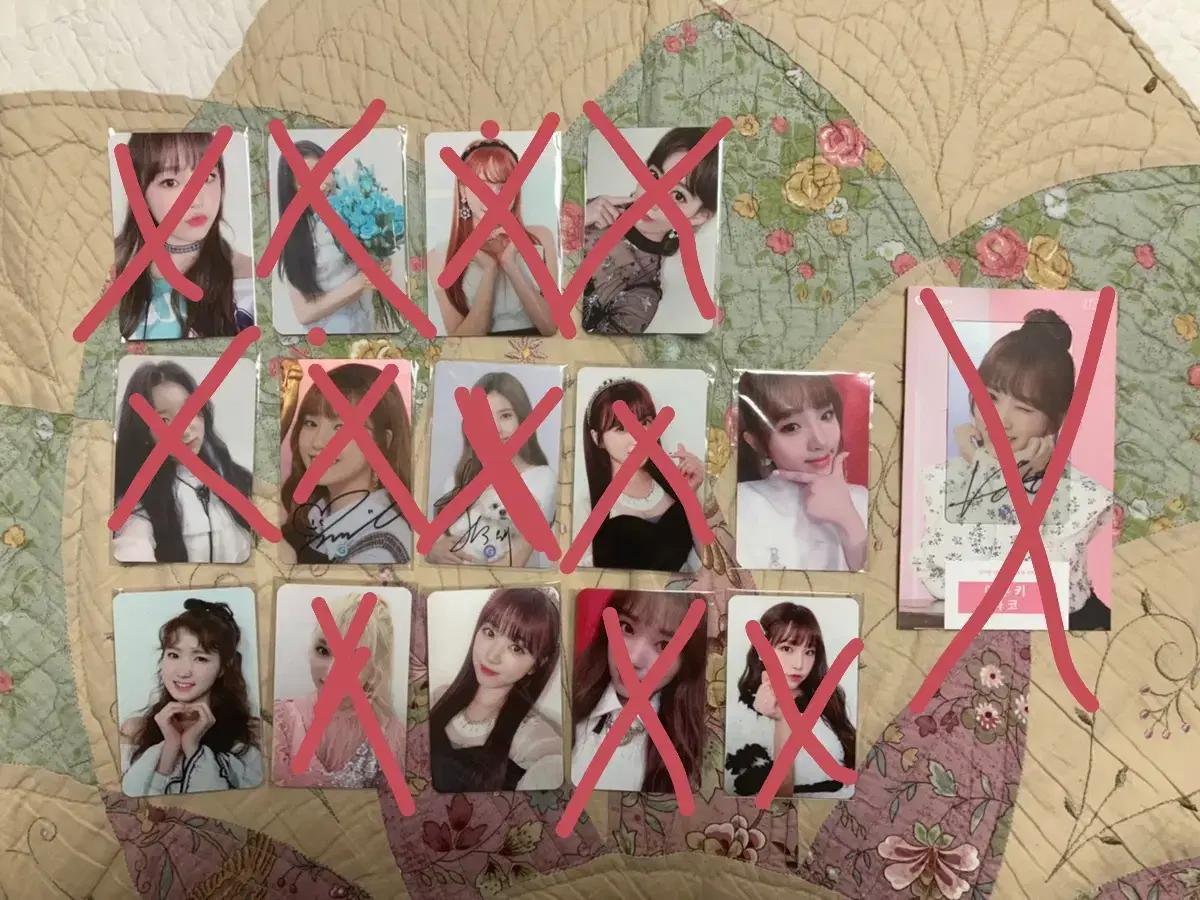 iz*one fan sign photocard broadcast photocard sign poca 싸게정리중