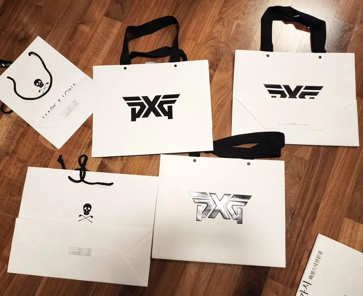 PXG 쇼핑백 포장 골프 피엑스지 종이백 종이가방 선물 골프복 피엑스지