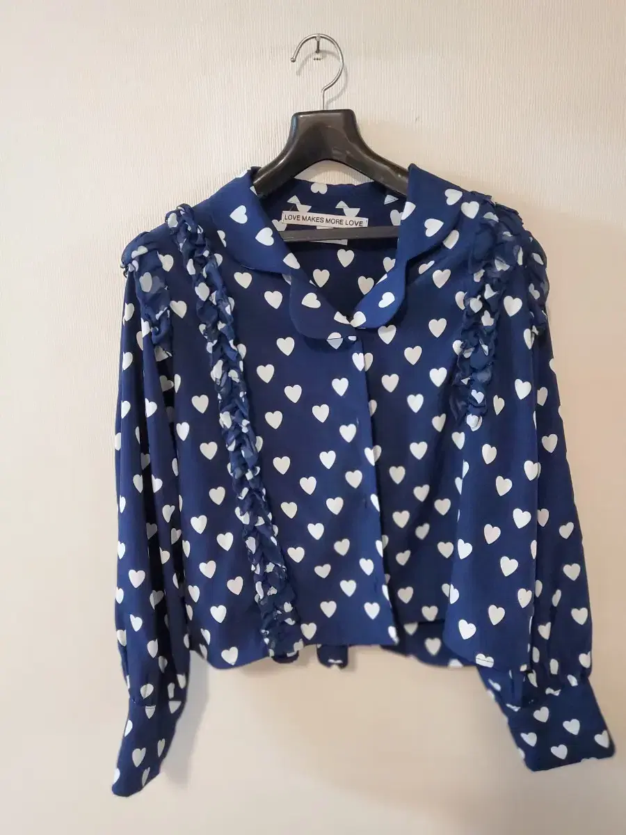 lmml Navy Heart Blouse