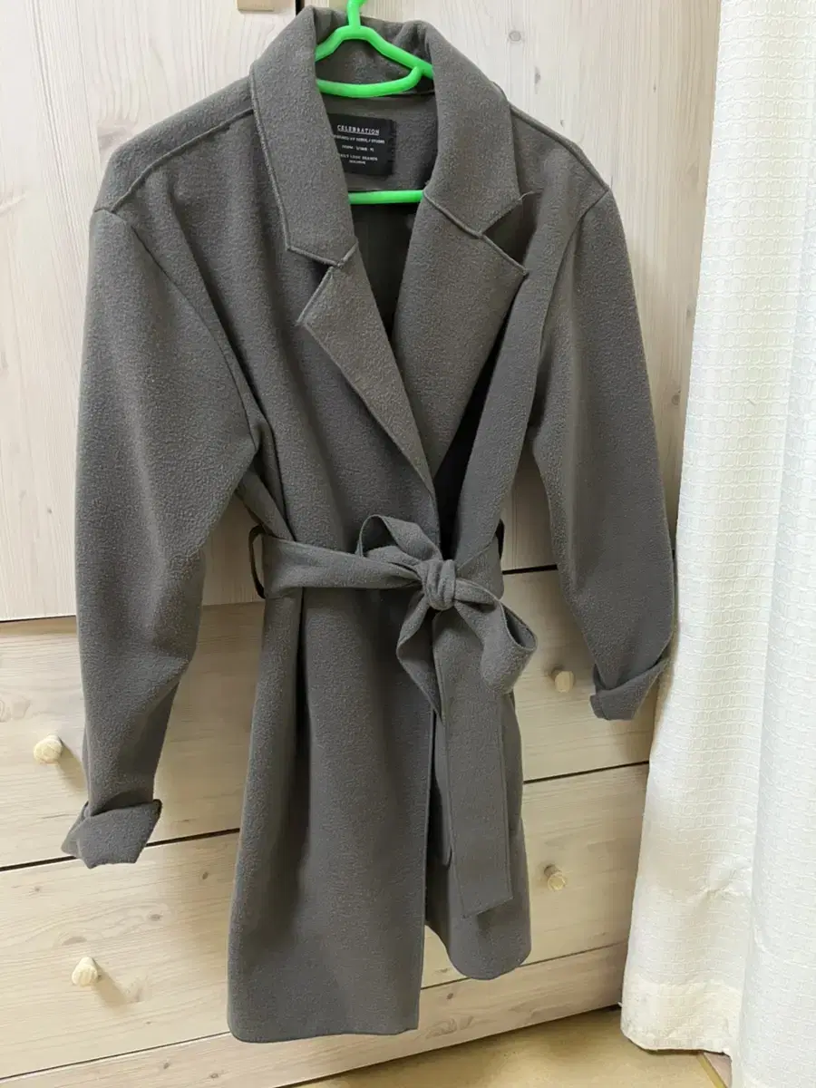 Gray jacket coat