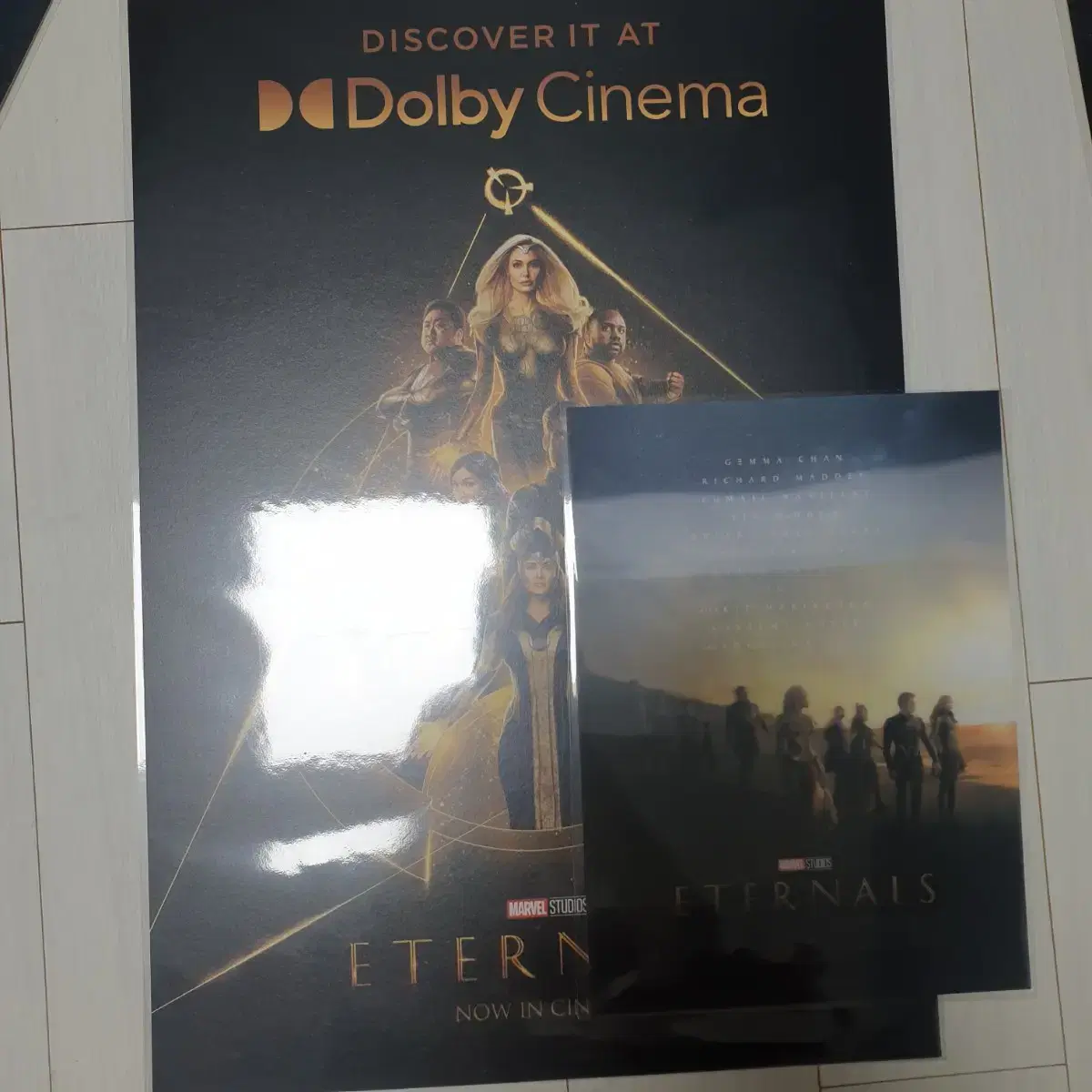 (1세트) 메가박스 이터널스 돌비 Dolby Mx 포스터 렌티큘러 오티북