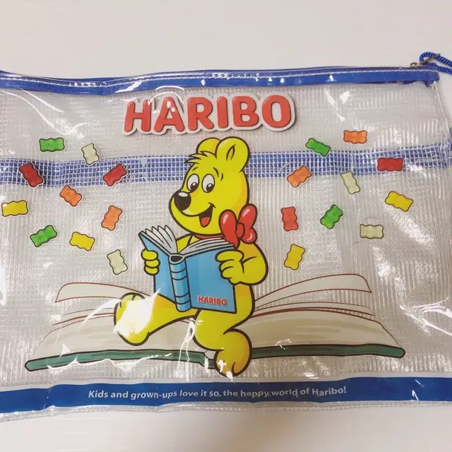 하리보 매쉬 단면 파우치 HARIBO 젤리 보관 팬시 문구