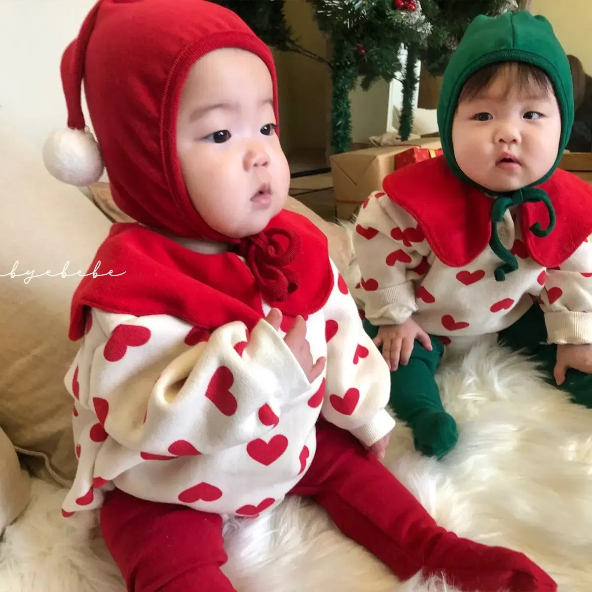 연말대비 크리스마스 요정 아기 슈트