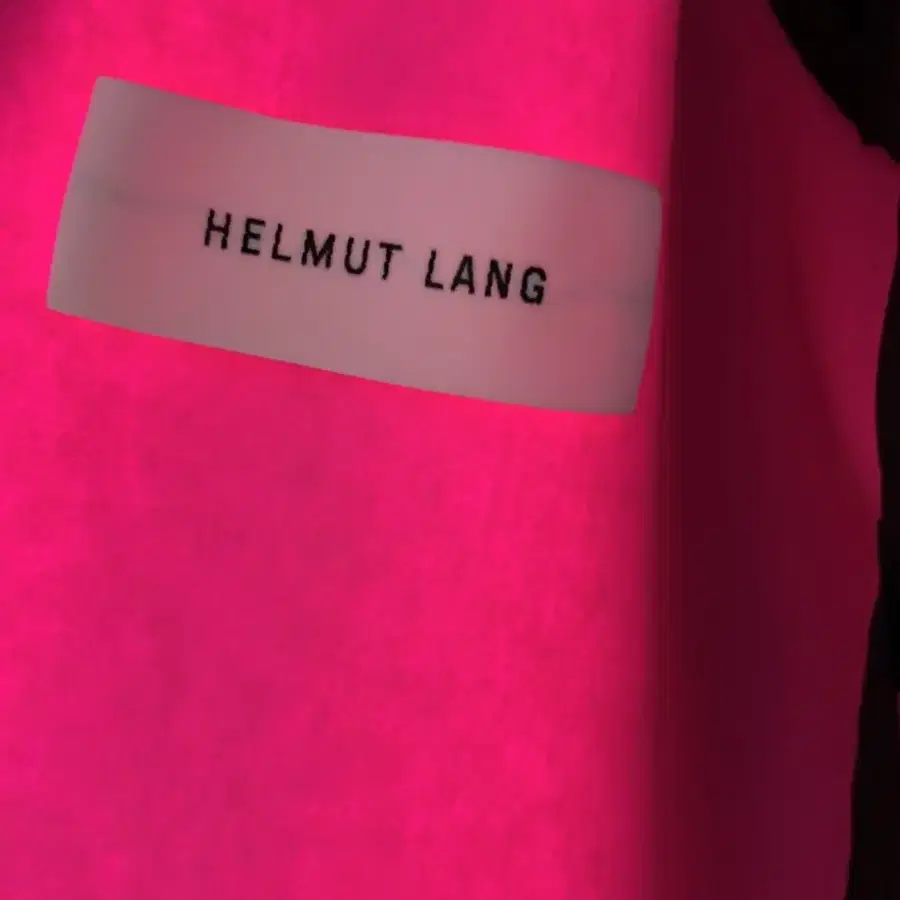 Helmut Lang 헬무트랭 네온 핑크 코트