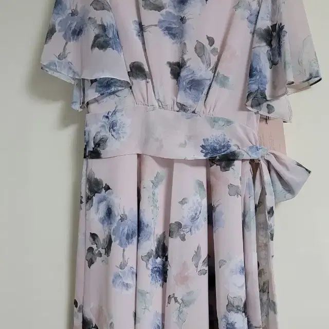 밀크코코아 수채화원피스 watercolor blue peony dress