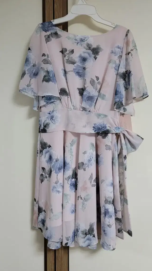 밀크코코아 수채화원피스 watercolor blue peony dress