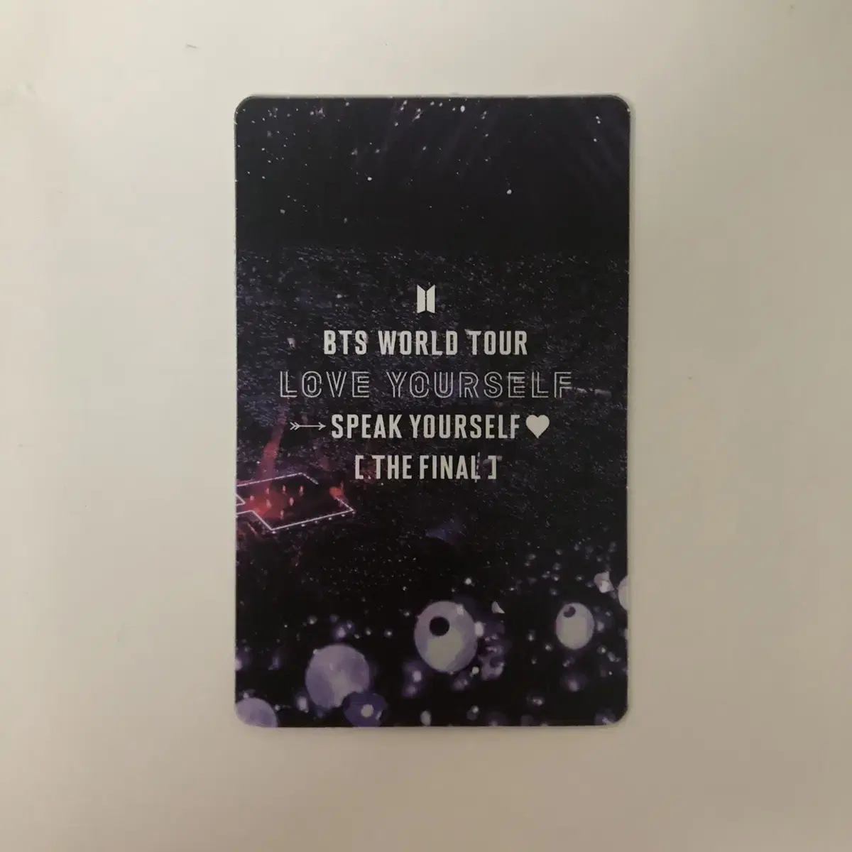 방탄 지민 스픽콘랜덤포카bts speakyourself photocard