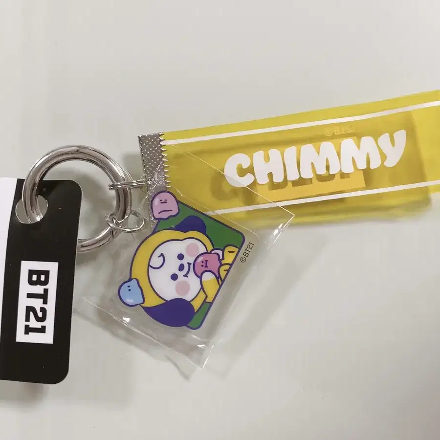 BT21 일본한정 로고테이프 키체인