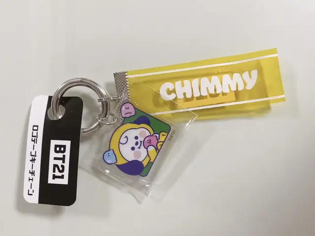 BT21 일본한정 로고테이프 키체인