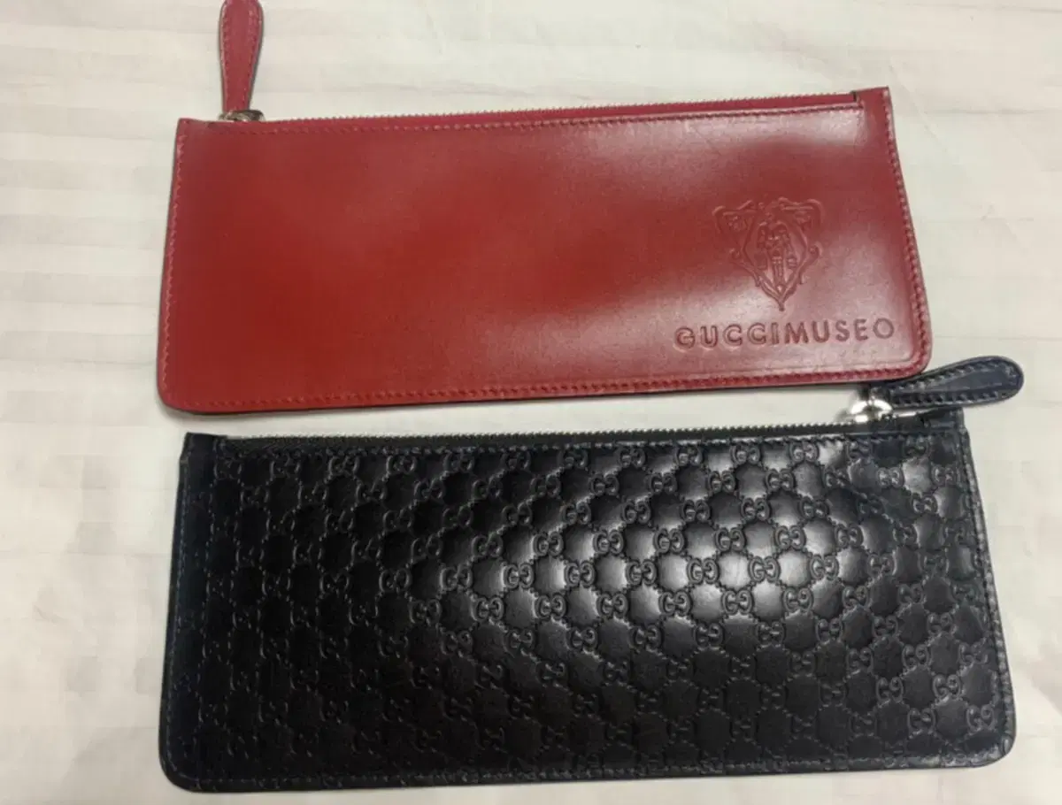 [NEW] Gucci Muzeo Black Leather Pouch 