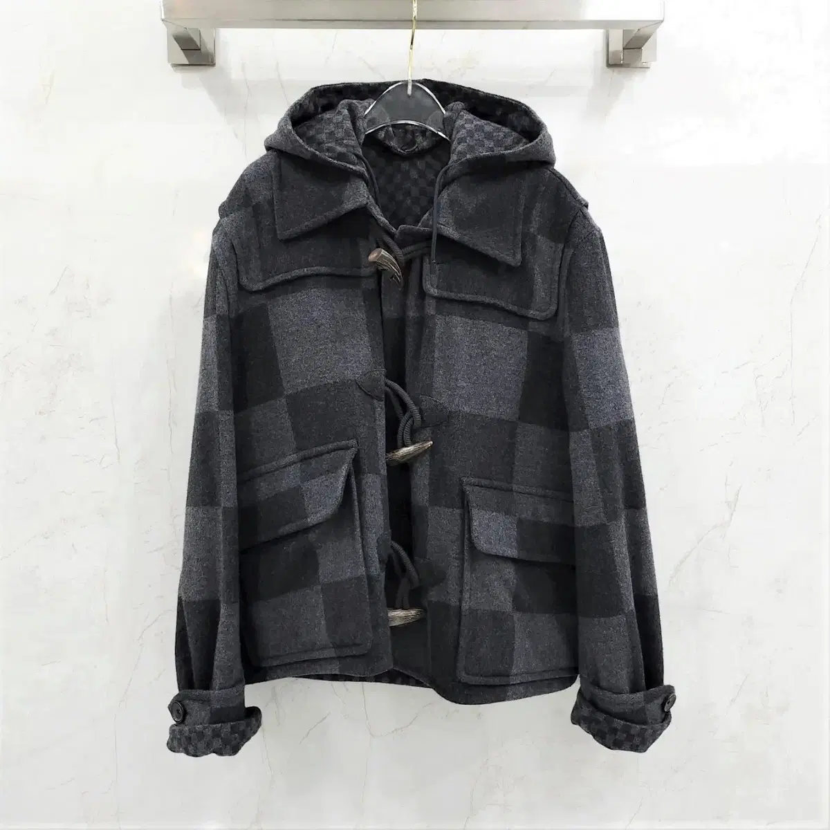 54 / Louis Vuitton X Nigo limited edition Giant Damier Duffel Coat