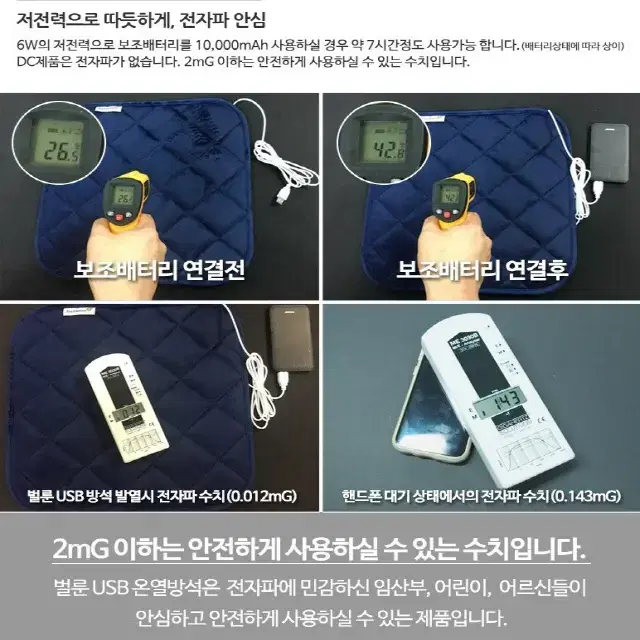 특허 USB 온열방석 카본열선 전기방석 방석 전기장판 전자파X 전기매트