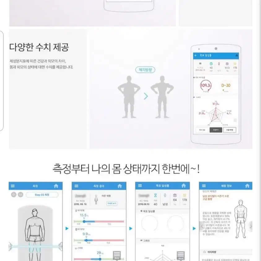 휴대용스마트 체지방 측정기