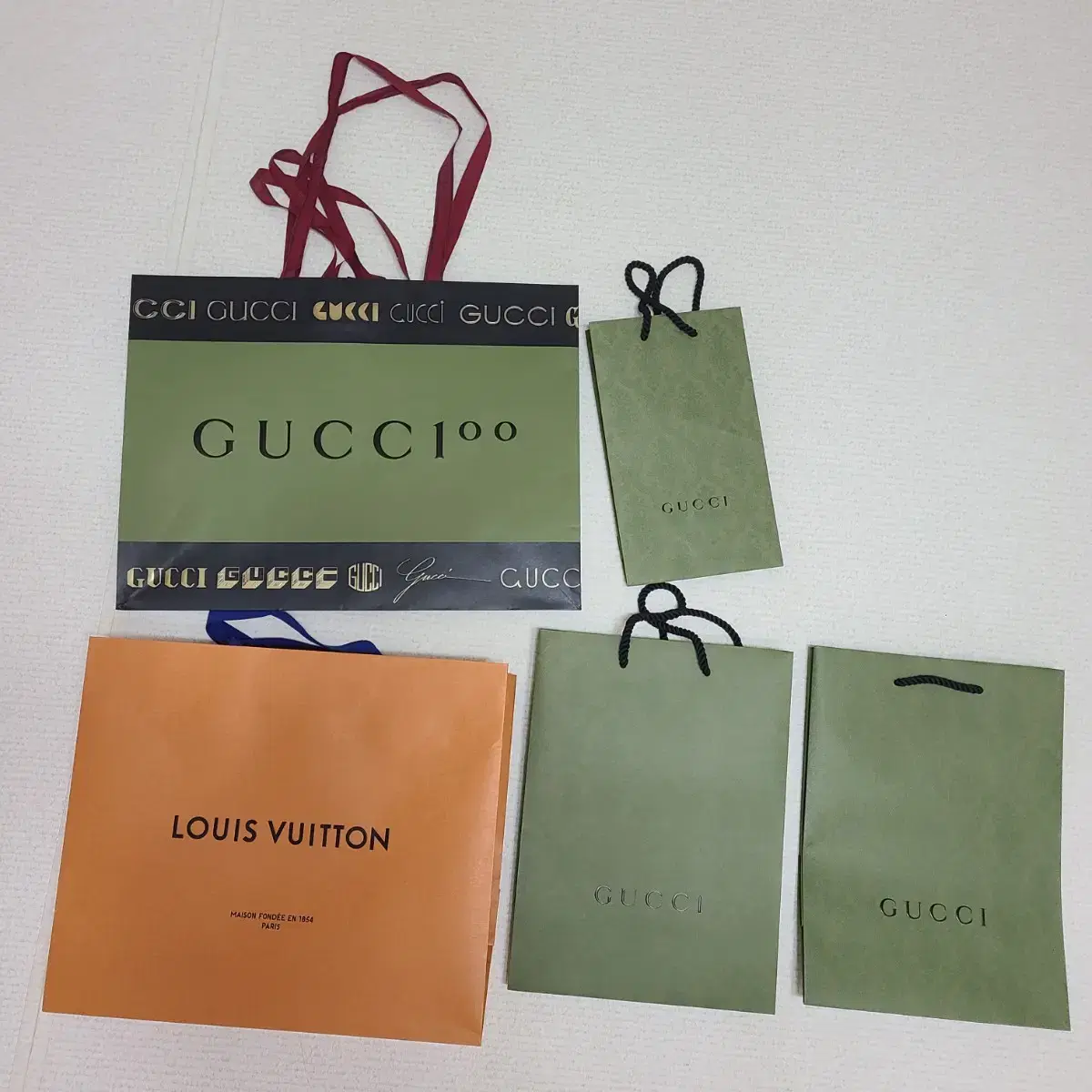 Genuine Gucci Shopping Bags Louis Vuitton Shopping Bags